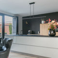 Hanglamp Zelena zwart, 155 cm, 3-lichts LED, dimbaar (7971ZW)
