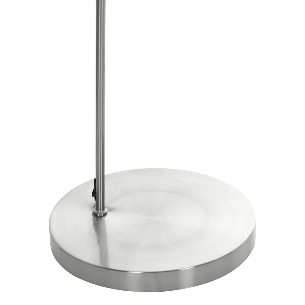 Booglamp Solva 7977ST met grof linnen witte lampenkap E27