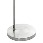 Booglamp Solva 7977ST met grof linnen witte lampenkap E27