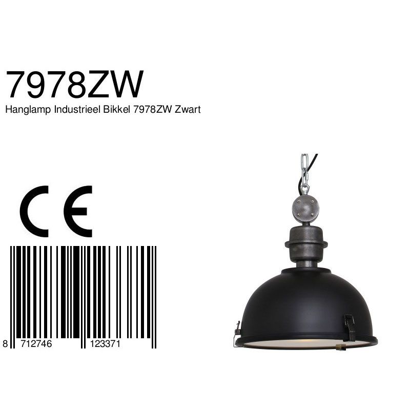 Hanglamp Bikkel 7978ZW Zwart