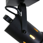 Zwarte plafondspot Carree 7996ZW met E27 fitting