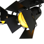 Zwarte 2 lichts plafondspot Carree 7997ZW met E27 fitting