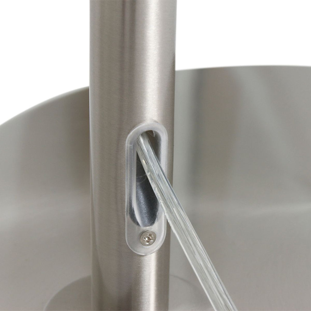 Vloerlamp Prestige Chic 7395ST+K1068RS Staal-Grijs Linnen