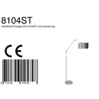 Vloerlamp Prestige Chic 7395ST+K1068GS Staal-Fluweel Zilver