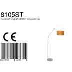 Vloerlamp Prestige Chic 7395ST+K1068KS Staal-Fluweel Goud