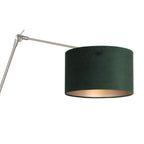 Wandlamp Prestige Chic 7396ST+K7396VS Staal-Fluweel Groen