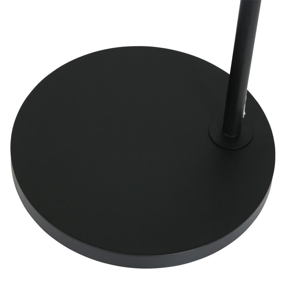 Vloerlamp Prestige Chic 7395ZW+K1068QS Zwart-Wit Linnen