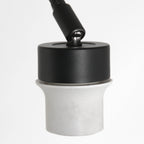 Vloerlamp Prestige Chic 7395ZW+K1068GS Zwart-Wit Linnen