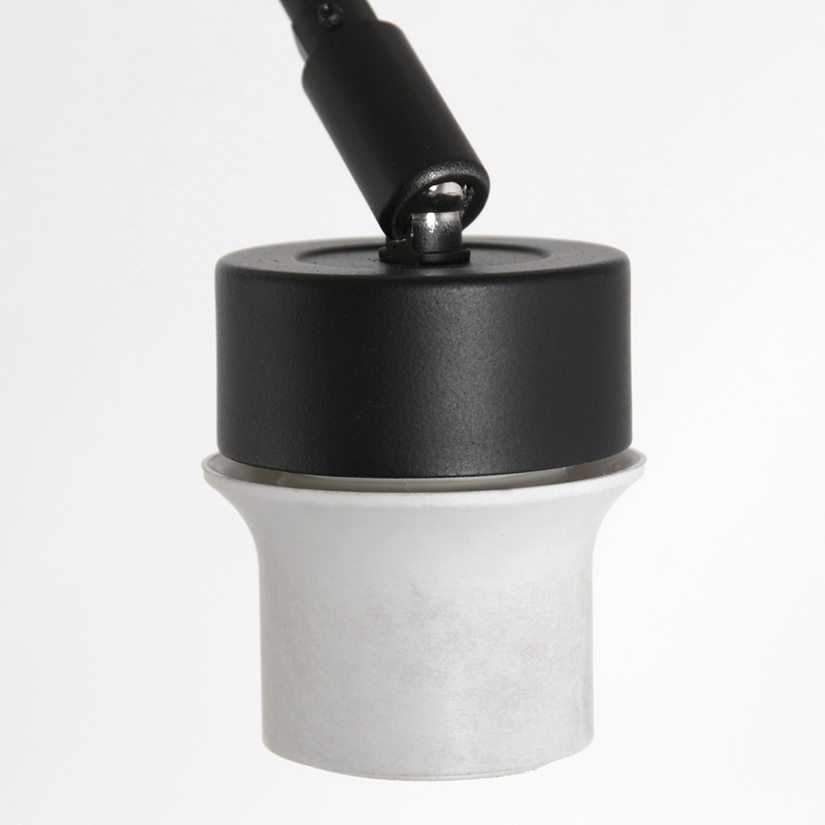 Vloerlamp Prestige Chic 7395ZW+K1068GS Zwart-Wit Linnen
