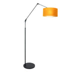 Vloerlamp Prestige Chic 7395ZW+K1068KS Zwart-Fluweel Goud