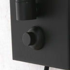 Wandlamp Prestige Chic 7396ZW+K7396KS Zwart-Fluweel Goud