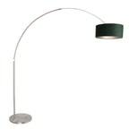 Vloerlamp Sparkled Light 7268ST+K1066VS Staal-Fluweel Groen