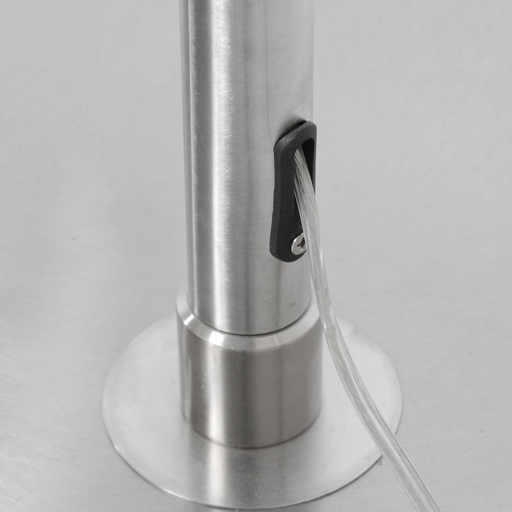 Vloerlamp Sparkled Light 7268ST+K1066GS Staal-Fluweel Zilver