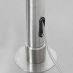 Vloerlamp Sparkled Light 7268ST+K1066GS Staal-Fluweel Zilver