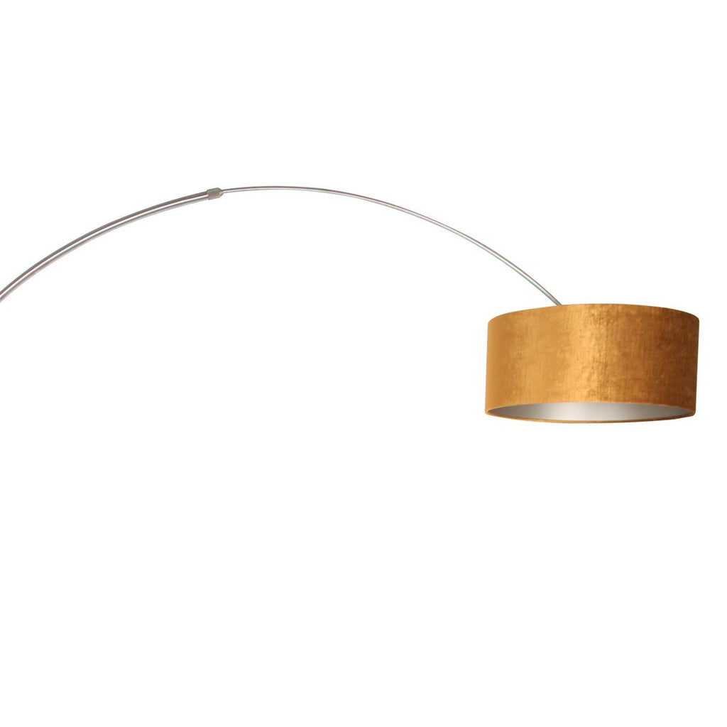 Vloerlamp Sparkled Light 7268ST+K1066KS Staal-Fluweel Goud