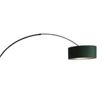 Vloerlamp Sparkled Light 7268ZW+K1066VS Zwart-Fluweel Groen