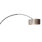 Vloerlamp Sparkled Light 7268ZW+K1066GS Zwart-Fluweel Zilver