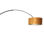Vloerlamp Sparkled Light 7268ZW+K1066KS Zwart-Fluweel Goud