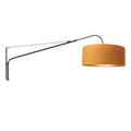 Wandlamp Elegant Classy 2574ZW+K1066KS Zwart-Fluweel Goud