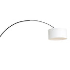 Wandlamp Sparkled Light 1481ZW+K1068QS Zwart-Wit Linnen
