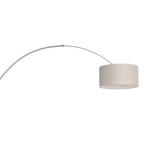 Wandlamp Sparkled Light 1481ST+K1068RS Staal-Grijs Linnen