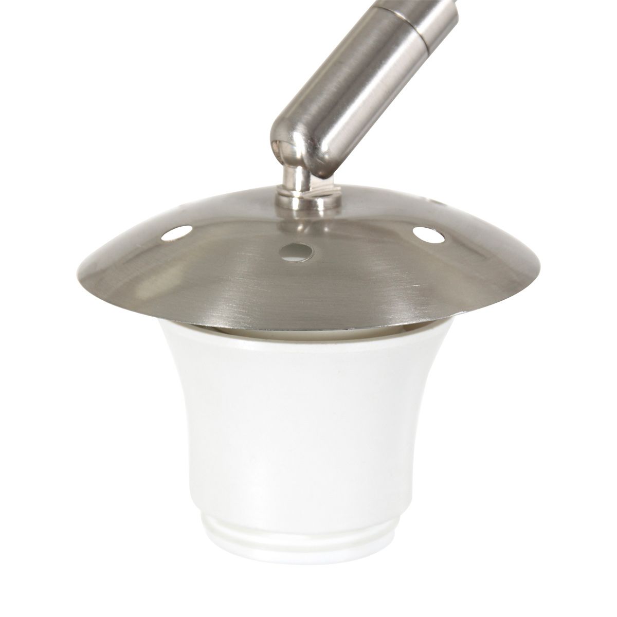 Wandlamp Sparkled Light 1481ST+K1068RS Staal-Grijs Linnen
