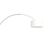 Wandlamp Sparkled Light 1481ST+K1068QS Staal-Wit Linnen