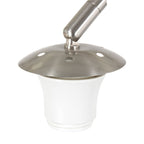 Wandlamp Sparkled Light 1481ST+K1068QS Staal-Wit Linnen