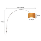 Wandlamp Sparkled Light 1481ST+K1068KS Staal-Fluweel Goud