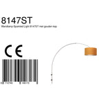 Wandlamp Sparkled Light 1481ST+K1068KS Staal-Fluweel Goud