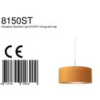 Hanglamp Sparkled Light 3602ST+K1066KS Staal-Fluweel Goud