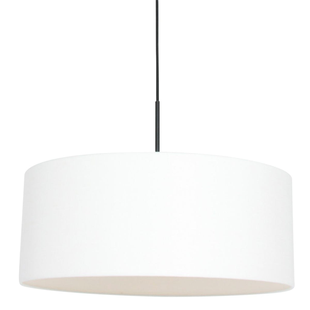 Hanglamp Sparkled Light 3602ZW+K1066QS Zwart-Wit Linnen