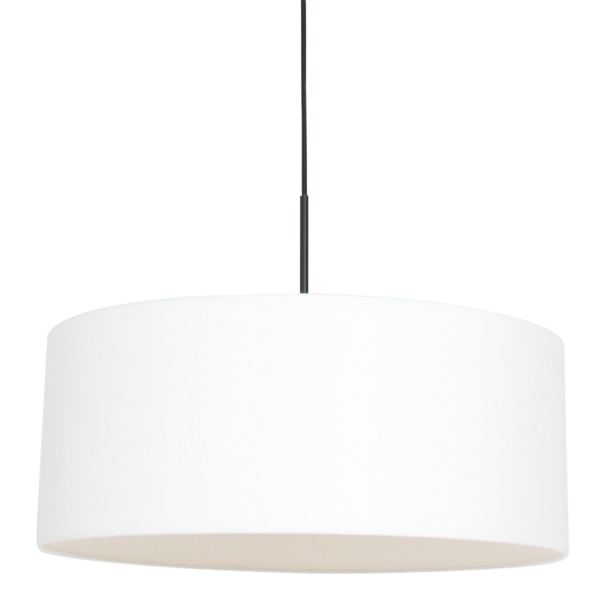 Hanglamp Sparkled Light 3602ZW+K1066QS Zwart-Wit Linnen