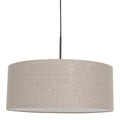 Hanglamp Sparkled Light 3602ZW+K1066RS Zwart-Grijs Linnen