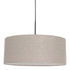 Hanglamp Sparkled Light 3602ZW+K1066RS Zwart-Grijs Linnen