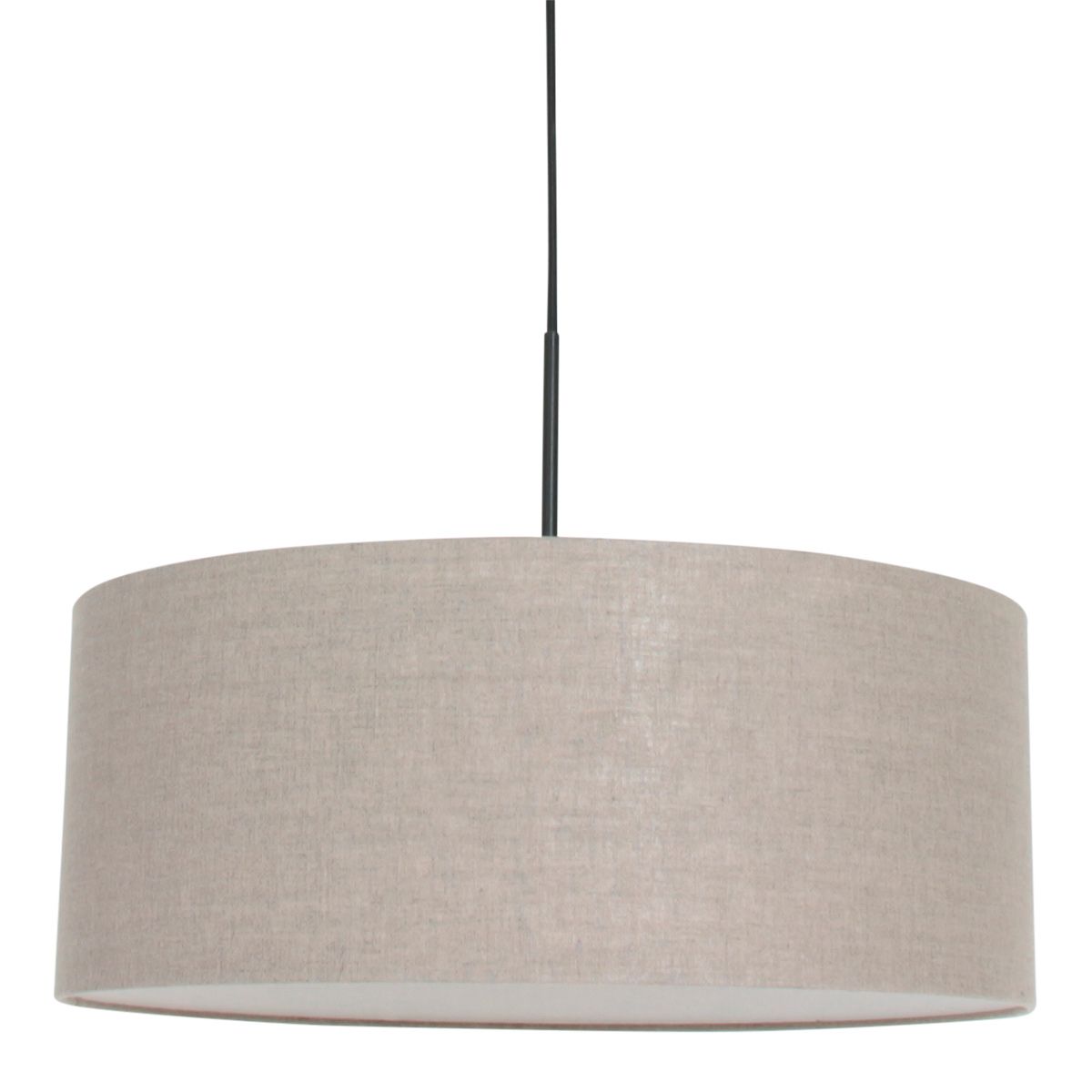 Hanglamp Sparkled Light 3602ZW+K1066RS Zwart-Grijs Linnen