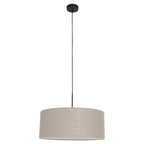 Hanglamp Sparkled Light 3602ZW+K1066RS Zwart-Grijs Linnen