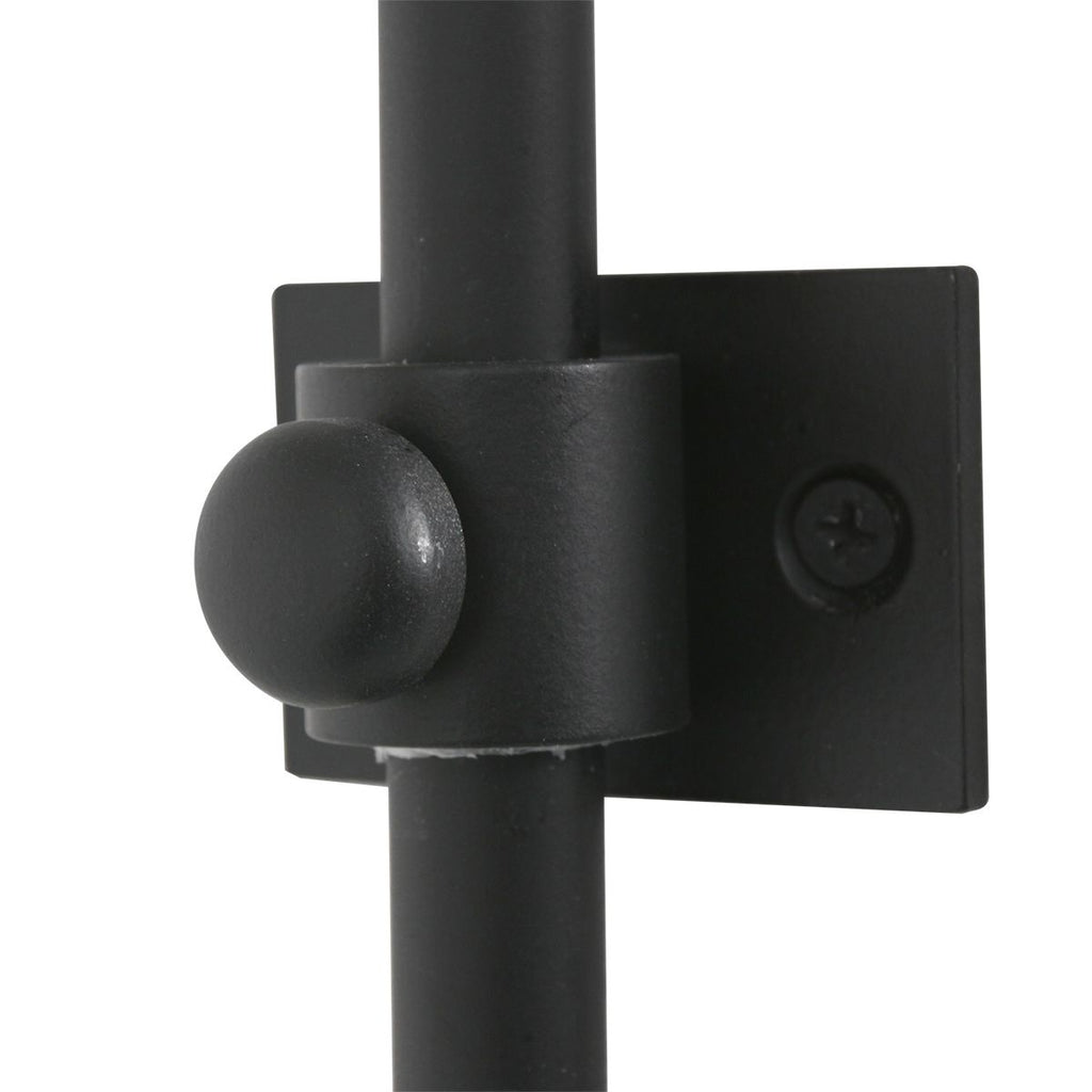 Wandlamp Sparkled Light 1481ZW+K11130S Zwart-Grijs Kunststof