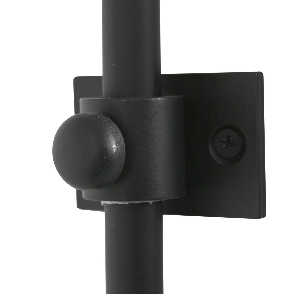 Wandlamp Sparkled Light 1481ZW+K11130S Zwart-Grijs Kunststof