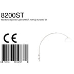 Wandlamp Sparkled Light 1481ST+K10610S Staal-Wit Kunststof