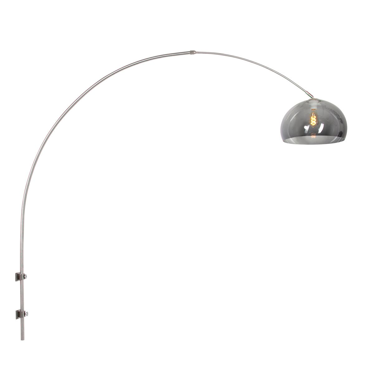 Wandlamp Sparkled Light 1481ST+K11130S Staal-Grijs Kunststof