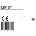 Wandlamp Sparkled Light 1481ST+K11130S Staal-Grijs Kunststof