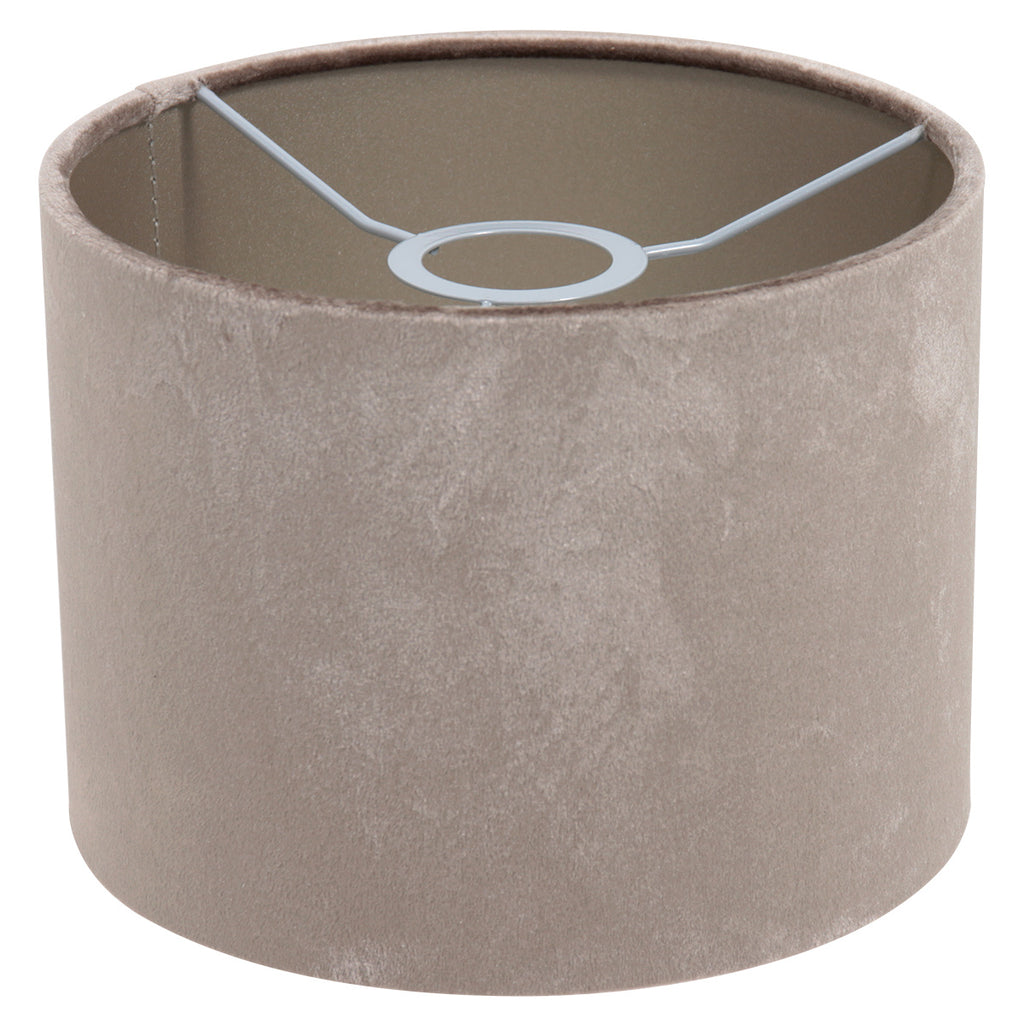 Wandlamp Stang 8206ZW Zwart + Kap Velours Zilver