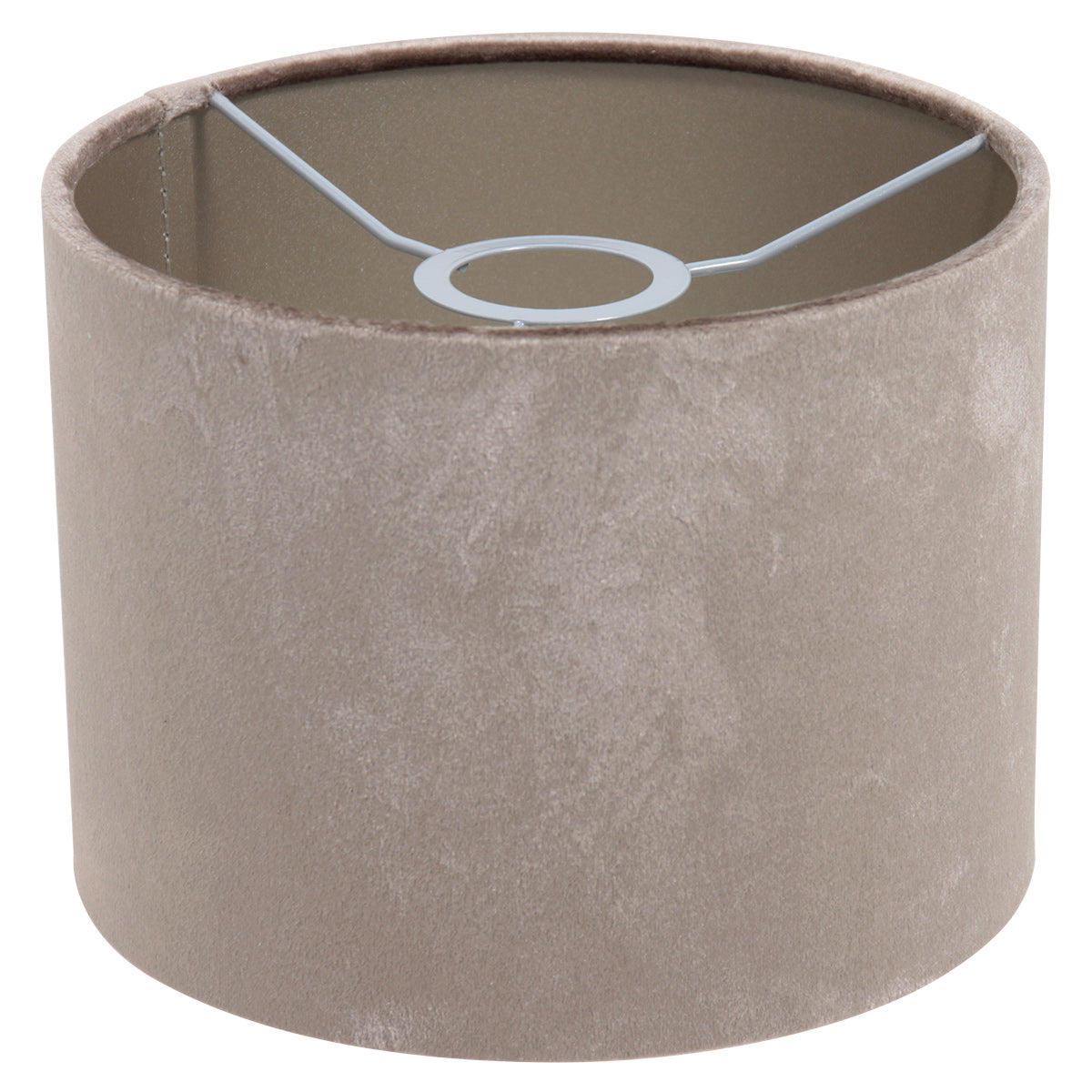 Wandlamp Stang 8206ZW Zwart + Kap Velours Zilver