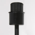 Wandlamp Stang 8207ZW Zwart + Kap Velours Goud