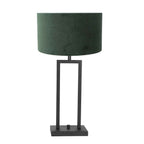 Tafellamp Stang 8212ZW Zwart + Kap Velours Groen
