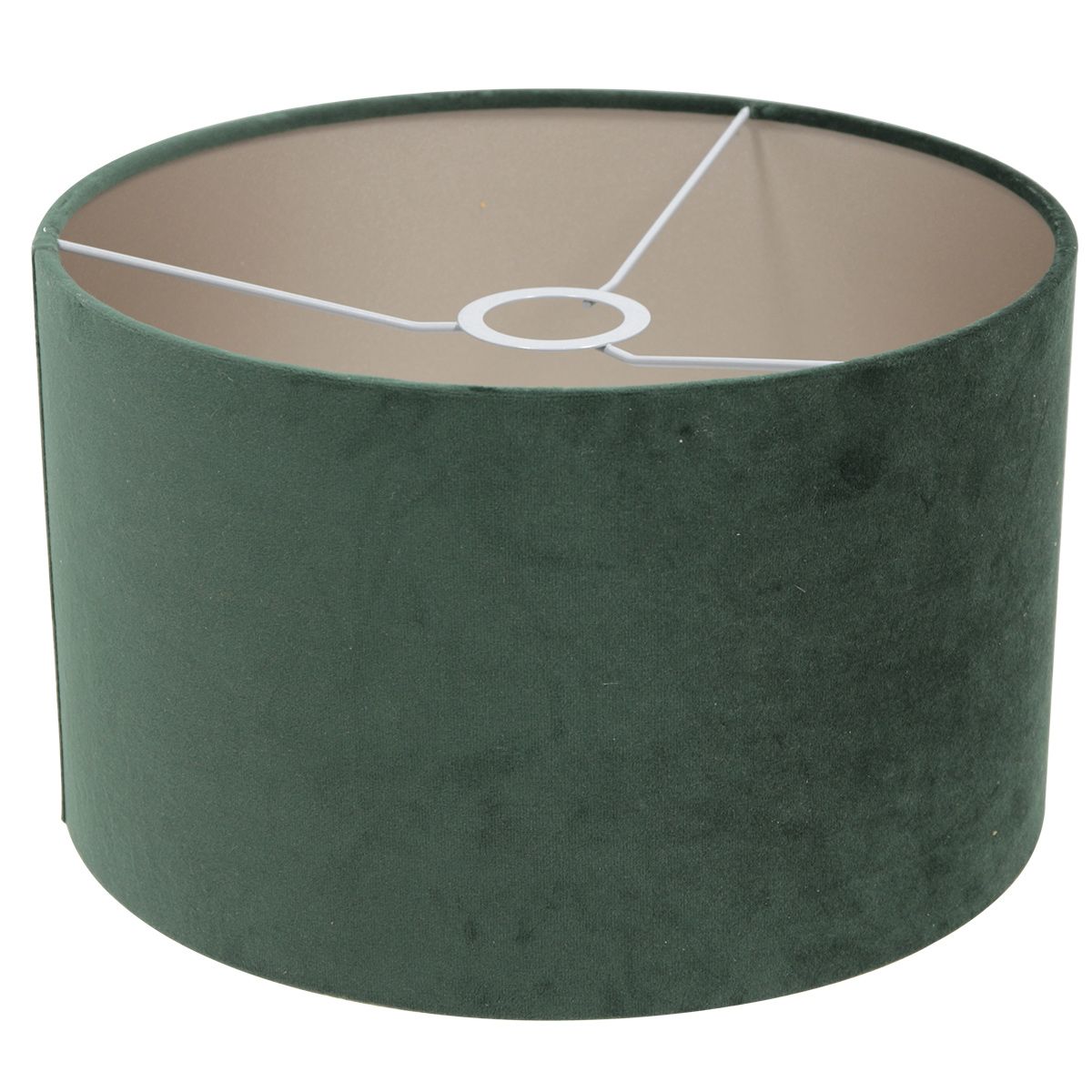 Tafellamp Stang 8212ZW Zwart + Kap Velours Groen