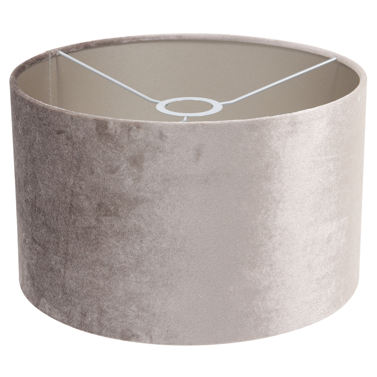 Zwarte tafellamp Stang 8213ZW met draai schakelaar en grijs velours kap