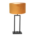 Tafellamp Stang 8214ZW Zwart + Kap Velours Goud