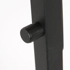 Vloerlamp Stang 8218ZW Zwart + Kap Wit Linnen